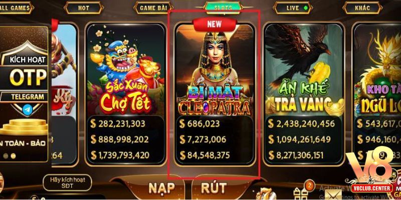 Bí mật Cleopatra V8club - Hành trình khám phá kho báu cổ đại - Pgwin