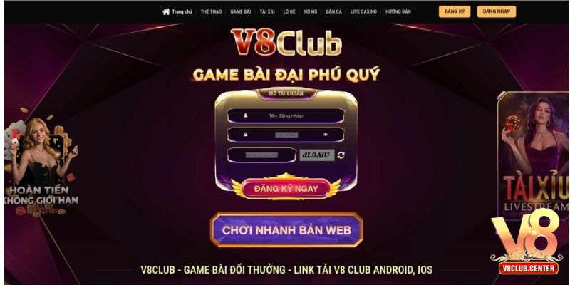 Đăng ký V8club - Hướng dẫn các bước chi tiết cho tân thủ - Pgwin