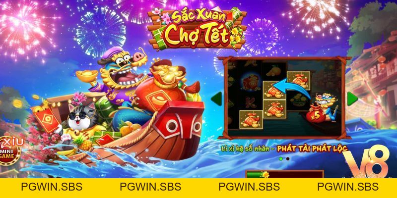 Sắc xuân chợ Tết V8club – Tết vui cùng những phần quà lớn - Pgwin