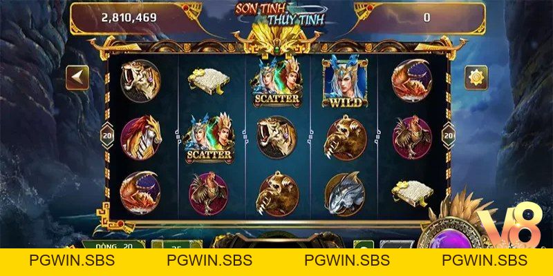 Sơn Tinh Thủy Tinh V8club - Quay hũ đổi thưởnglớn - Pgwin