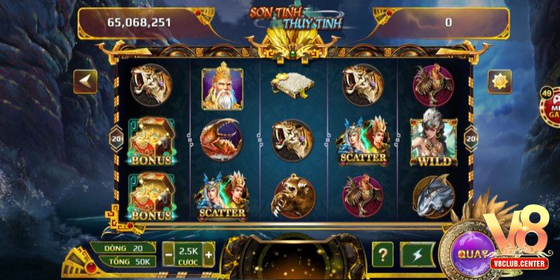 Sơn Tinh Thủy Tinh V8club - Quay hũ đổi thưởnglớn - Pgwin