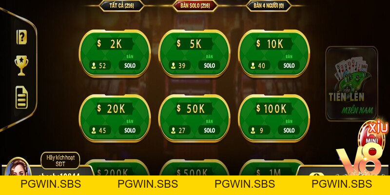 Tiến lên miền Nam V8Club – Trải nghiệm game bài đỉnh cao - Pgwin