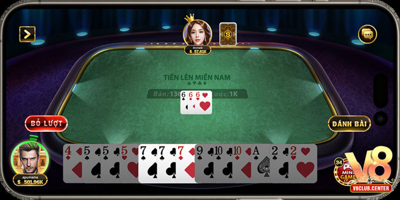 Tiến lên miền Nam V8Club – Trải nghiệm game bài đỉnh cao - Pgwin